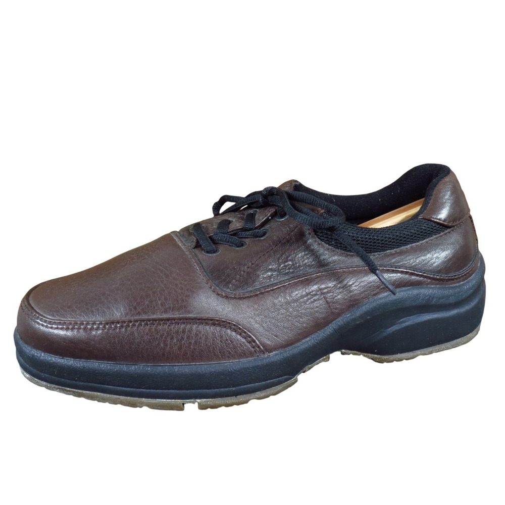 Hush Puppies G Zero Men Casual Shoe Size 10 Extra Wide Daily Wear Brown Leather